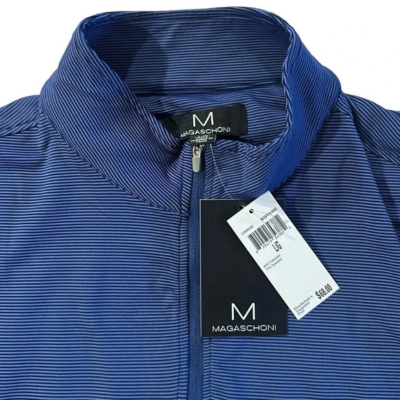 Magaschoni Men’s 1/4 Zip Long Sleeve Athletic Performance Shirt Size Medium NWT - Picture 3 of 5